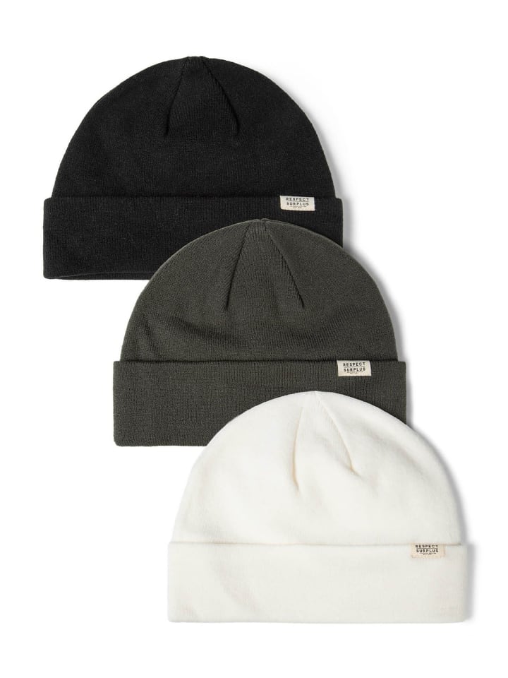 

Respect Набор из 3 предметов: шапка-бини 27uhat10 цвета хаки