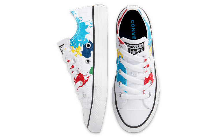 Кроссовки Converse Chuck Taylor All Star World Map 'White Blue Red' 668458C, красный — фото 4