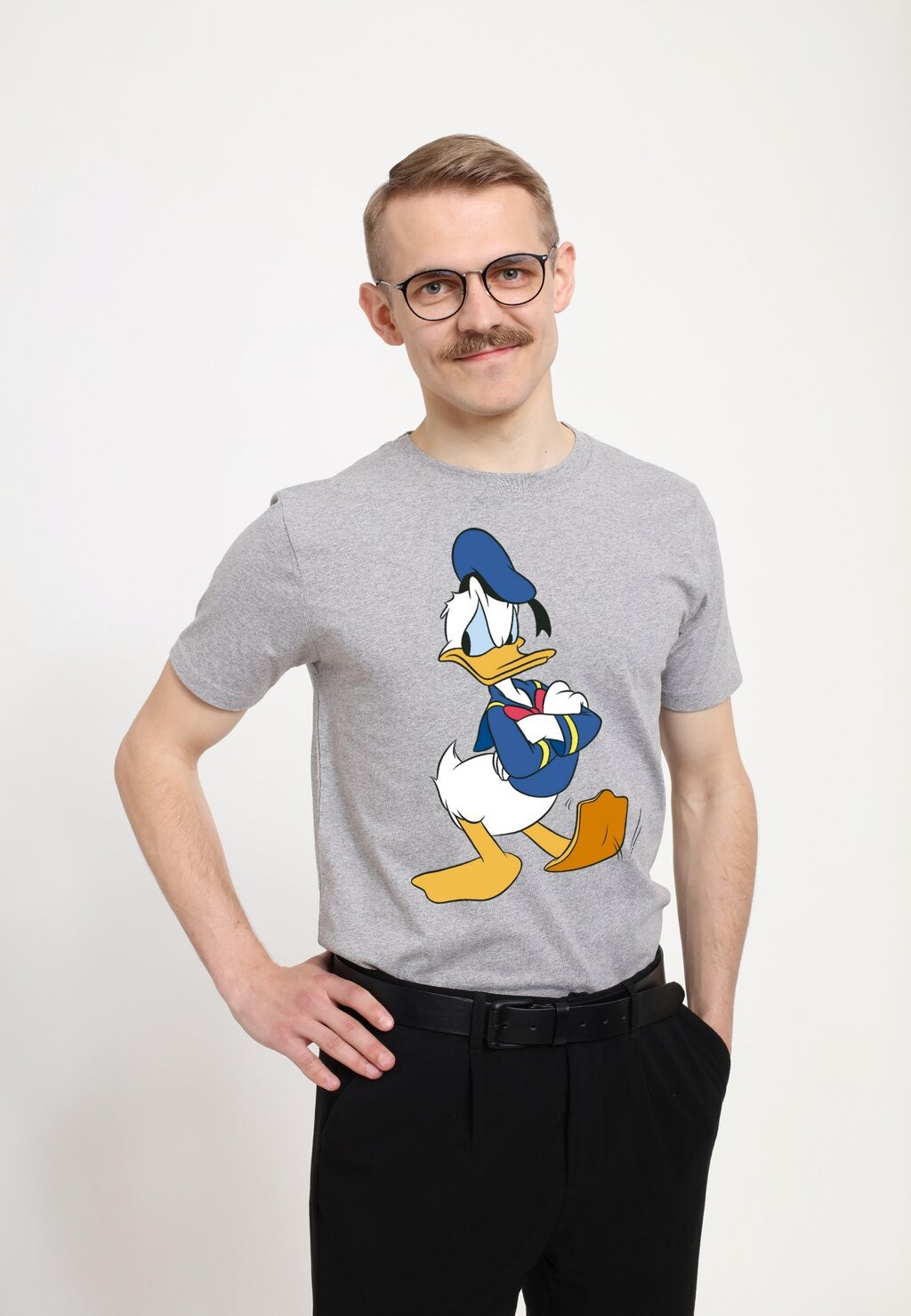 

Футболка с принтом MICKEY CLASSIC TRADITIONAL DONALD Henry Tiger, цвет Mottled Light Grey