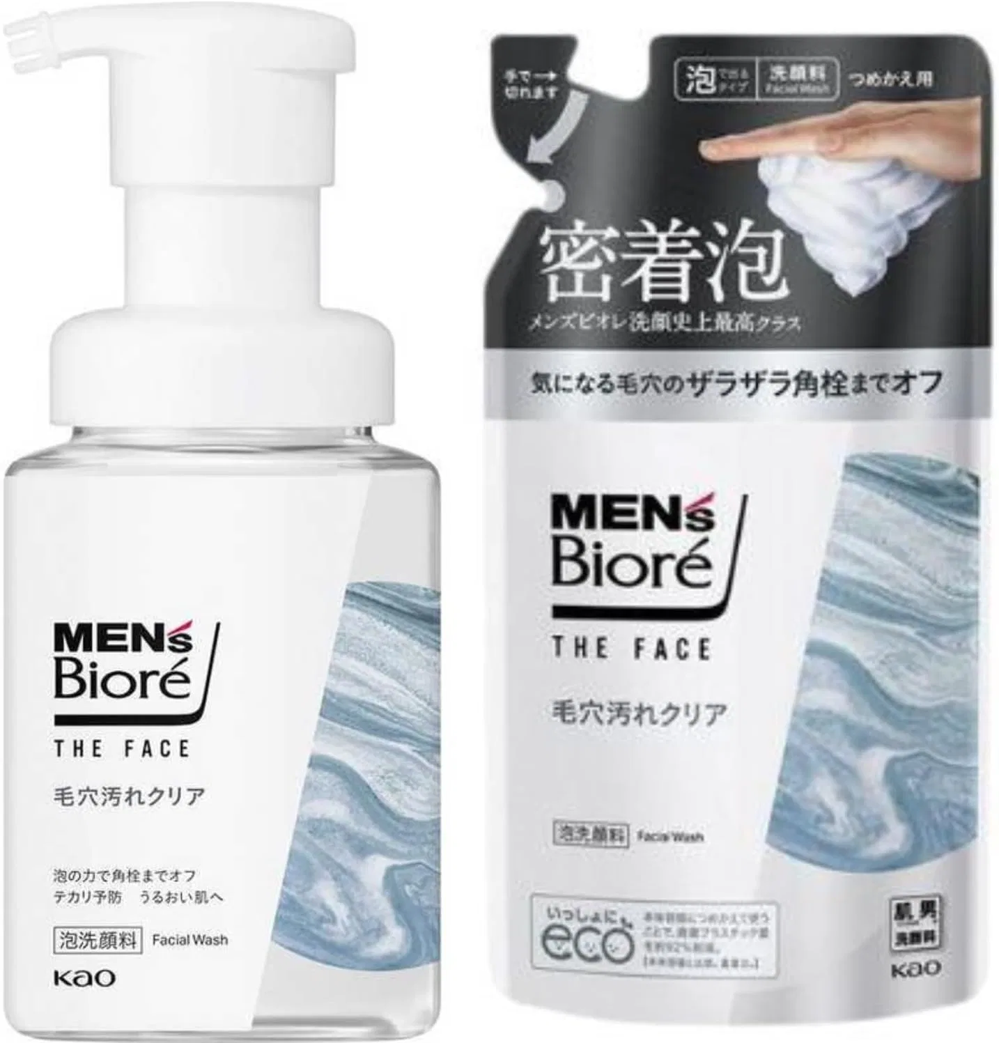 Очищающий лосьон для лица Biore The Face Pore Stain Clear, прозрачный мускусный аромат, 200 мл + сменный блок 170 мл, Tribis