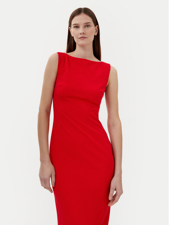 Коктейльное платье облегающего кроя K20K208140 Calvin Klein, красный — фото 4