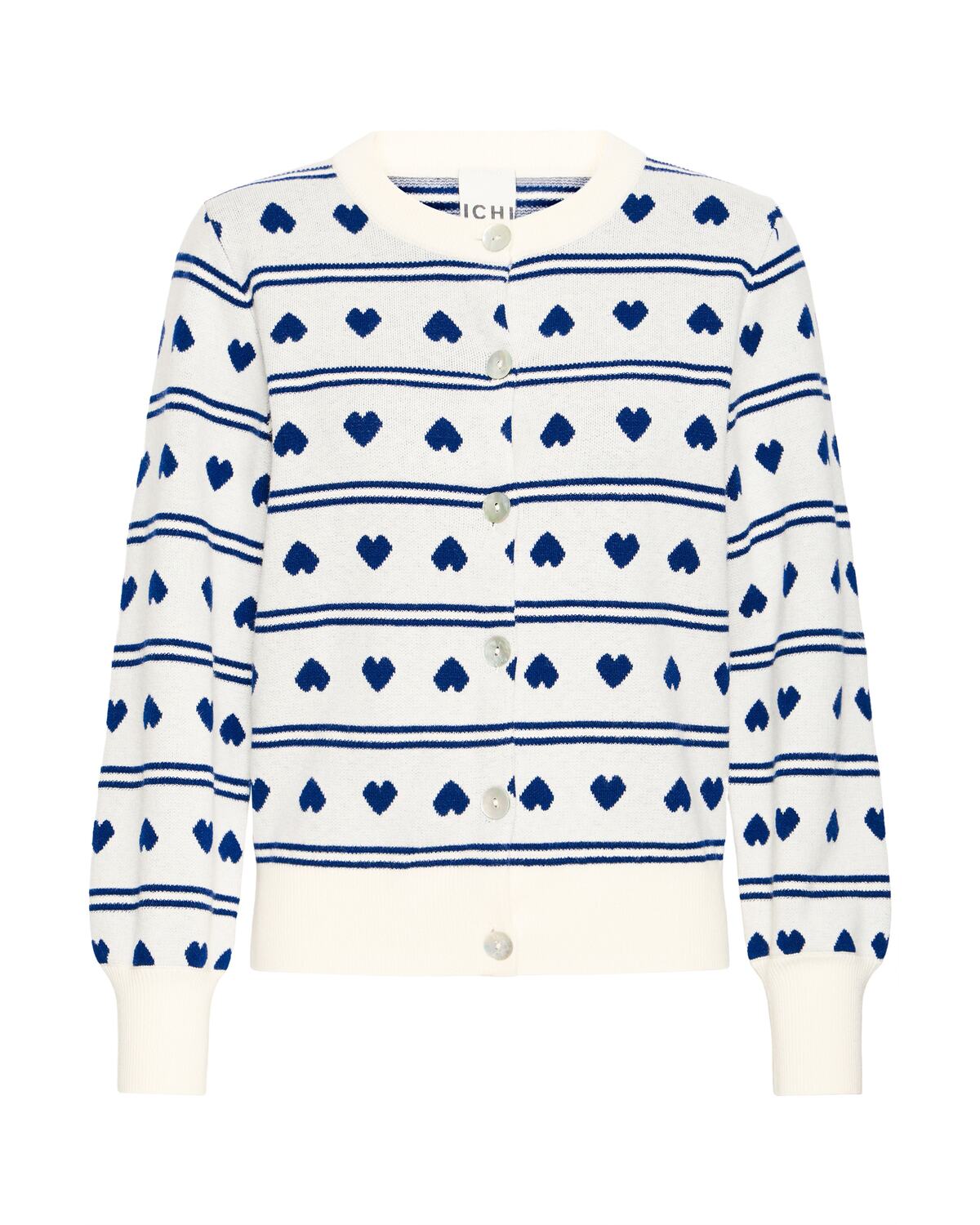 

ICHI Кардиган 'BRIELLE' вязаный, белый