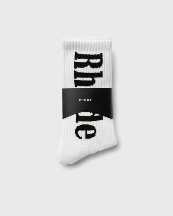 

Носки Rhude Rhude Logo Sock, белый/черный