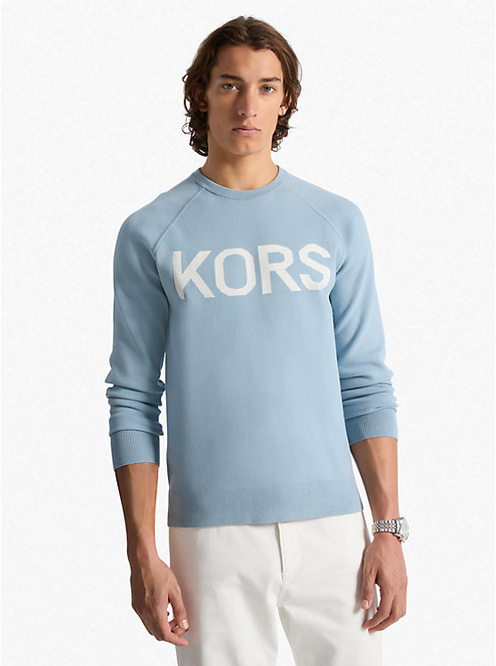 

Трикотажный свитер Kors stretch Michael Kors, голубой