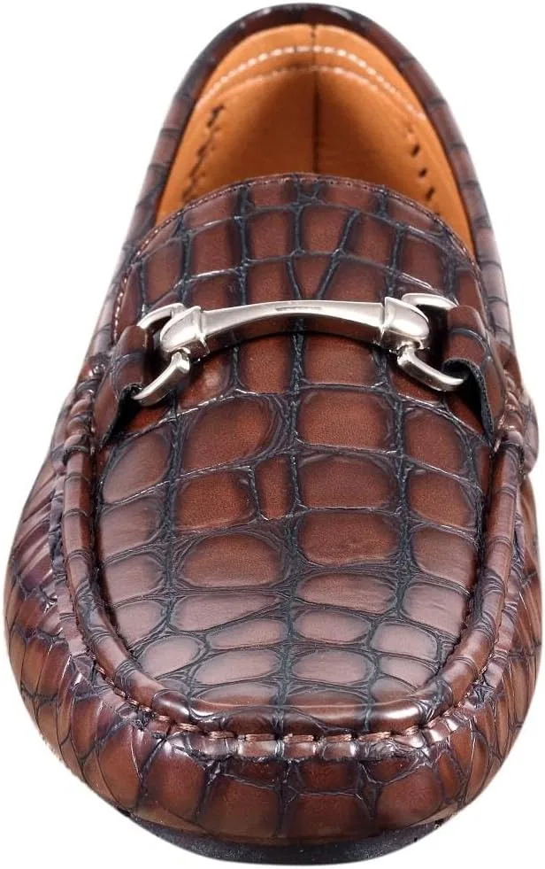 Мокасины водительские Amali Cola, Titus Brown Croco — фото 4