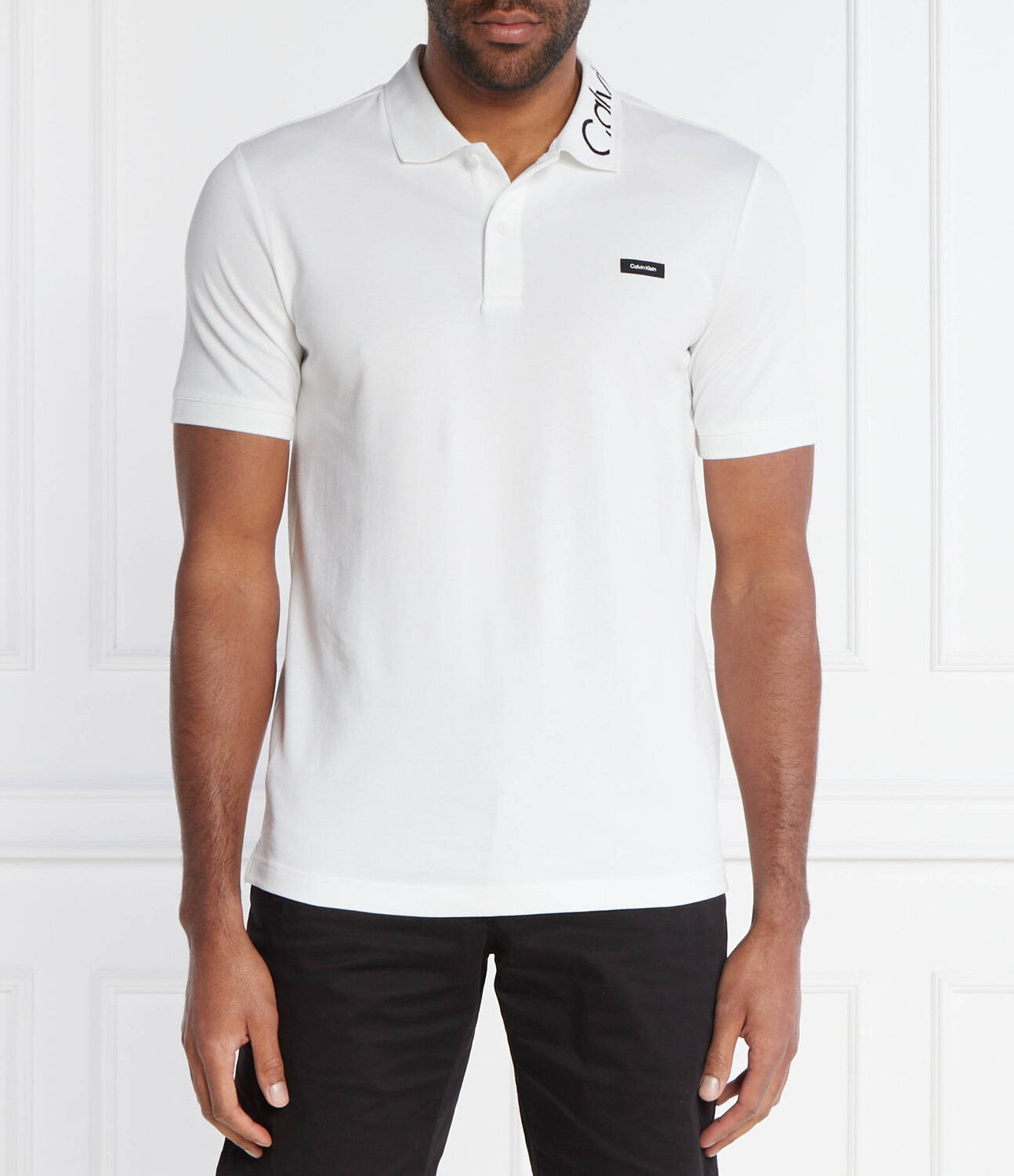 

Поло Calvin Klein Slim Fit, белый