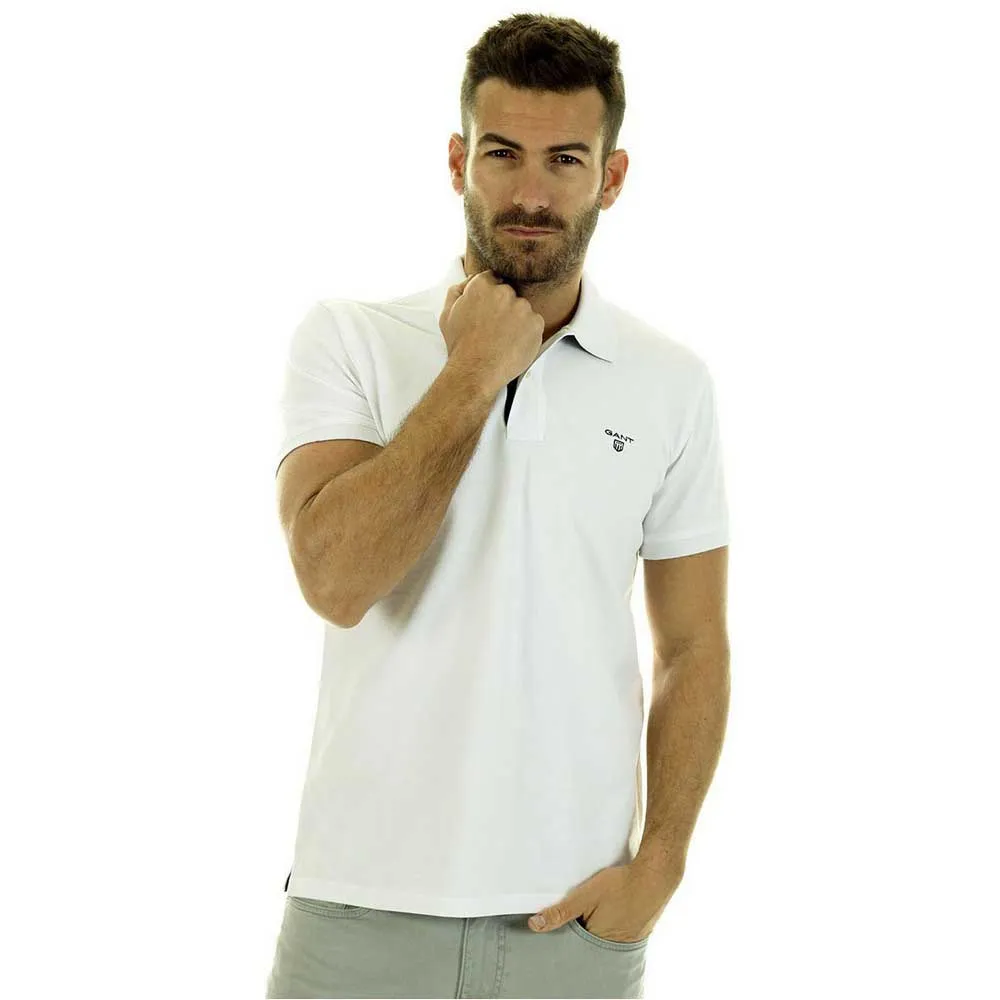 

Поло с коротким рукавом Gant Rugger Pique, белый