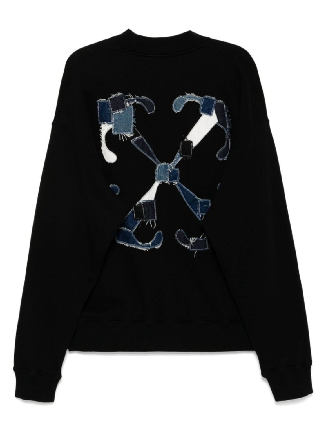 

Свитшот с вышитым логотипом Off-White, черный