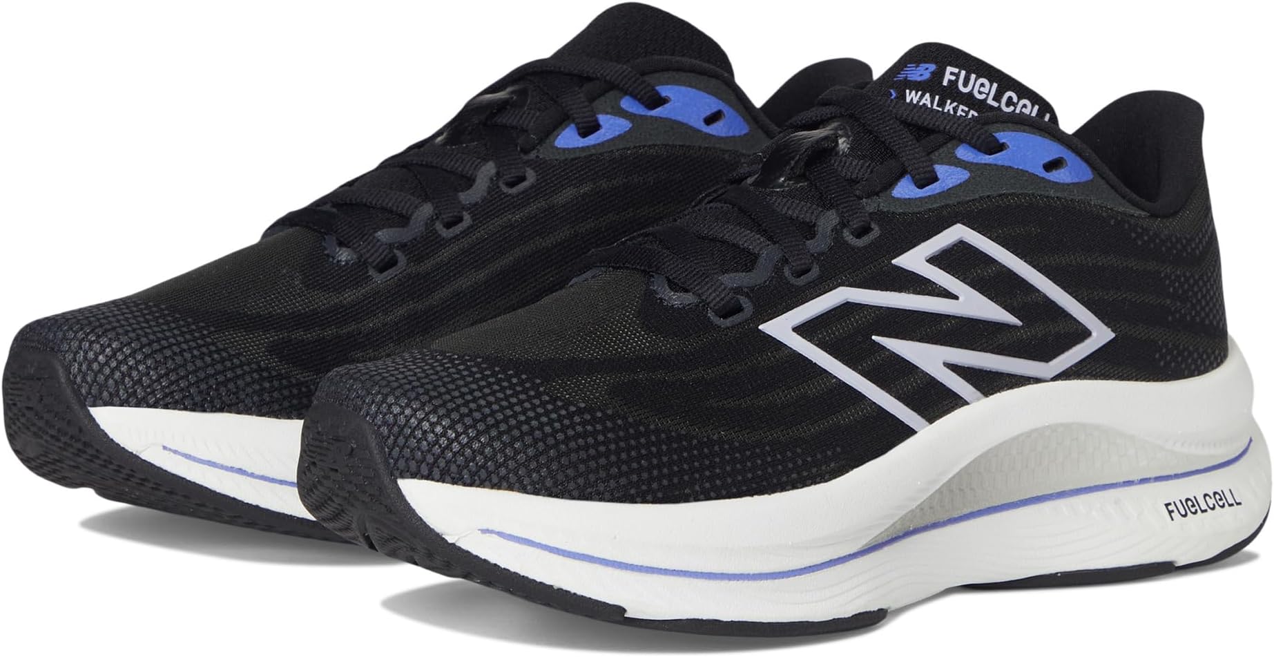 Кроссовки New Balance FuelCell Walker Elite, цвет Black/Electric Indigo