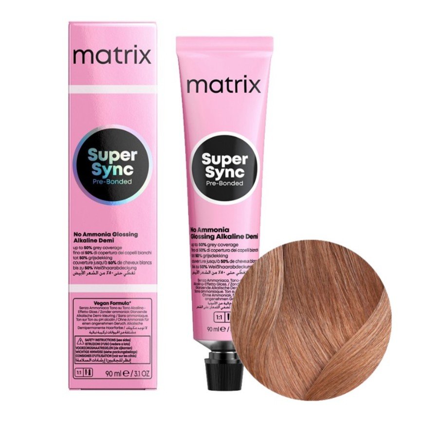 

MATRIX Тонер для волос SUPER SYNC 8M - Светло-русый мокко - 90 мл