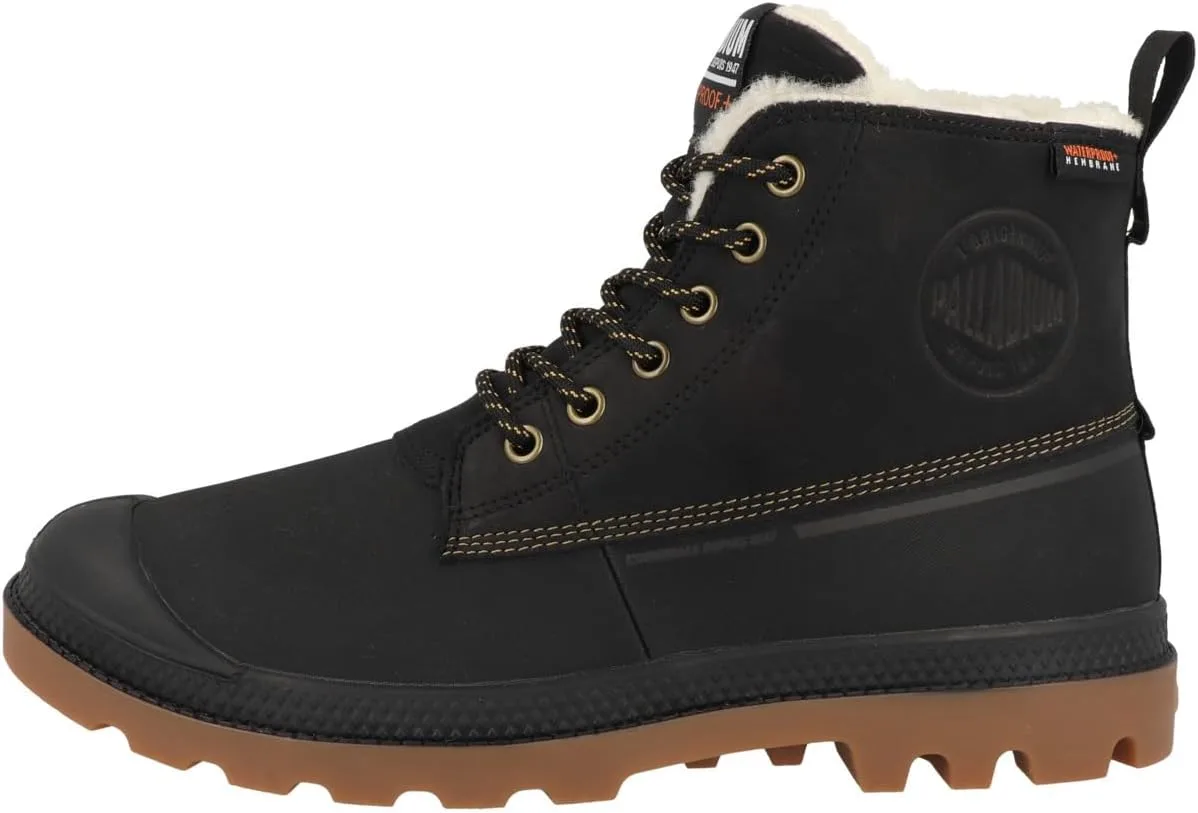 Ботинки Palladium Unisex Pampa Duck Wl WP+ до щиколотки, черный