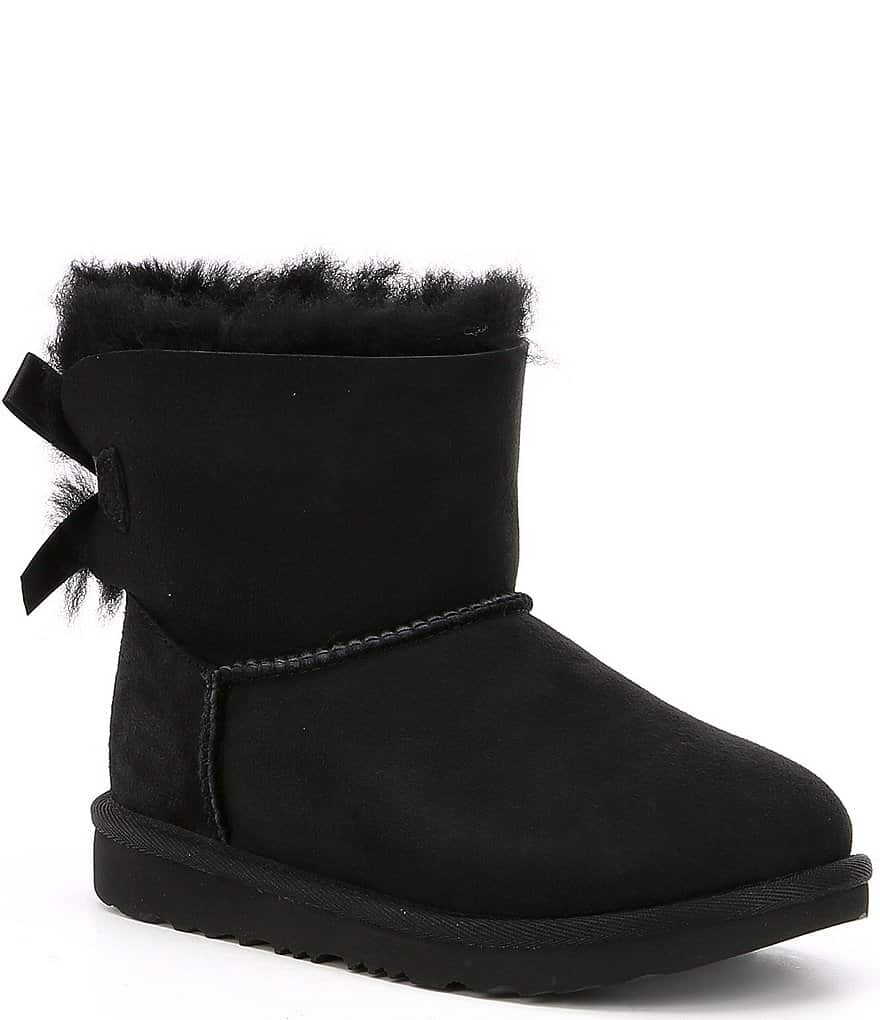 

Водонепроницаемые ботинки UGG Mini Bailey Bow II для девочек (для малышей), черный