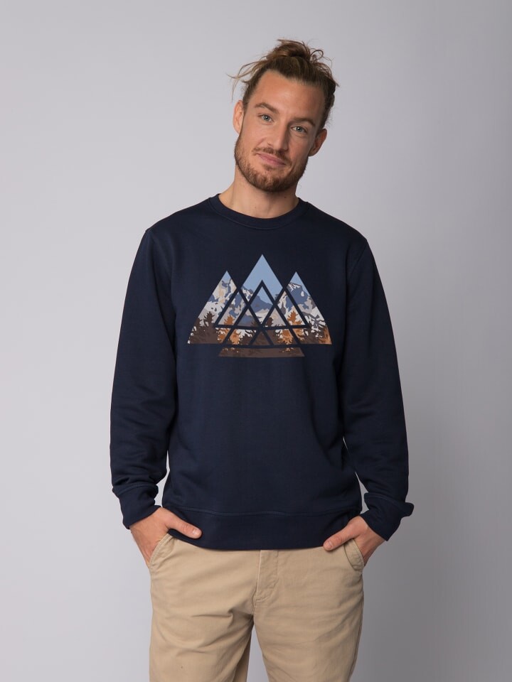 

Толстовка wat Apparel Geometric Landscape, темно-синий