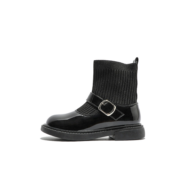 

Детские кожаные туфли Kids Mid-top Black Nautica, черный