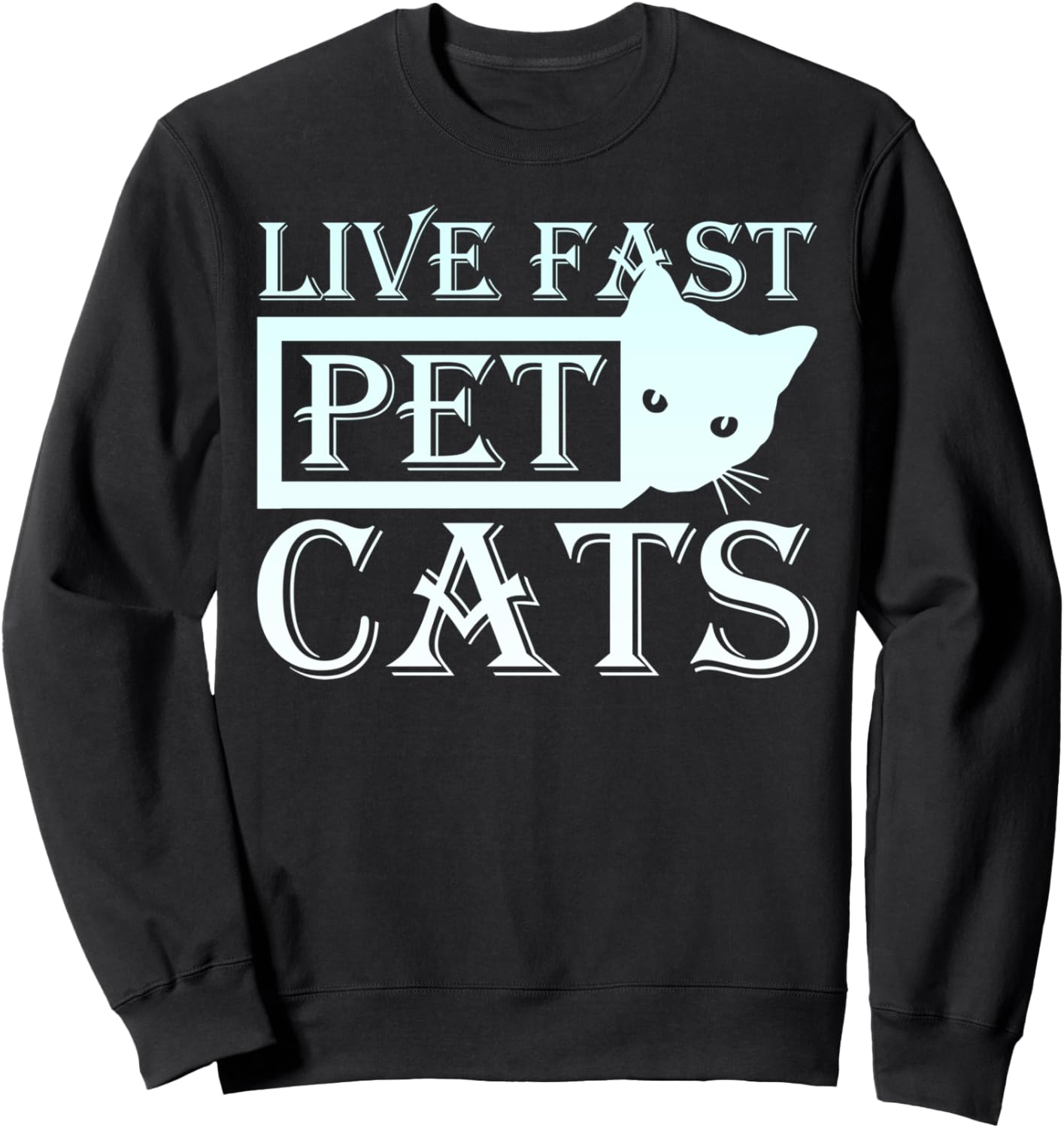 

Толстовка с цитатой о кошках для любителей кошек Cat Lovers, Cat Quotes, черный