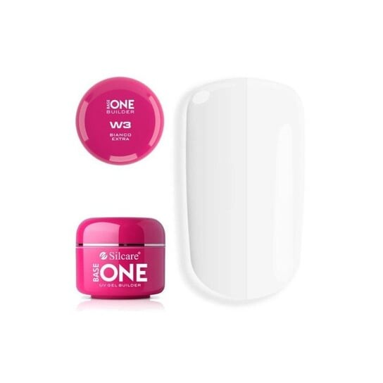 

Гель для наращивания ногтей 15г Silcare, Gel Base One Bianco Extra W3