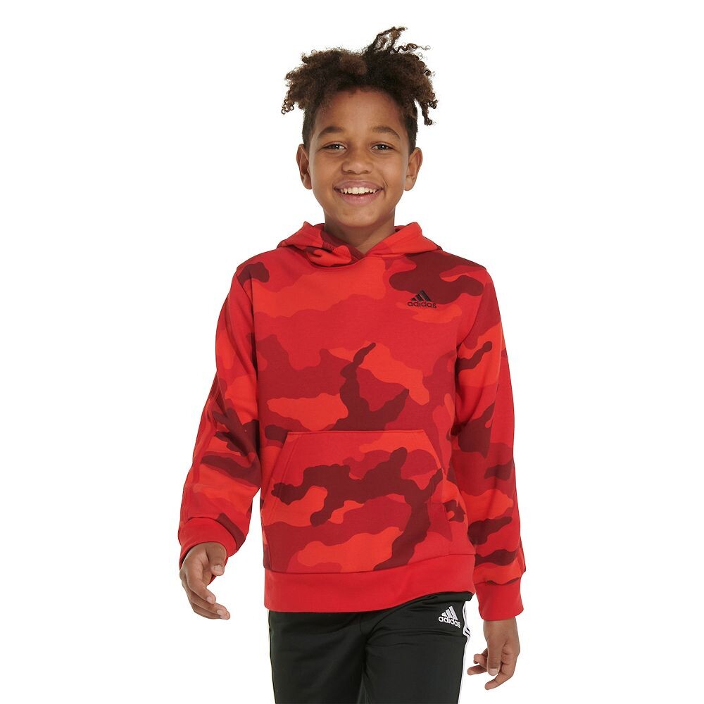 

Худи Adidas Camo Stripe в цвете Regular и Husky для мальчиков 8–20 лет, цвет Better Scarlet