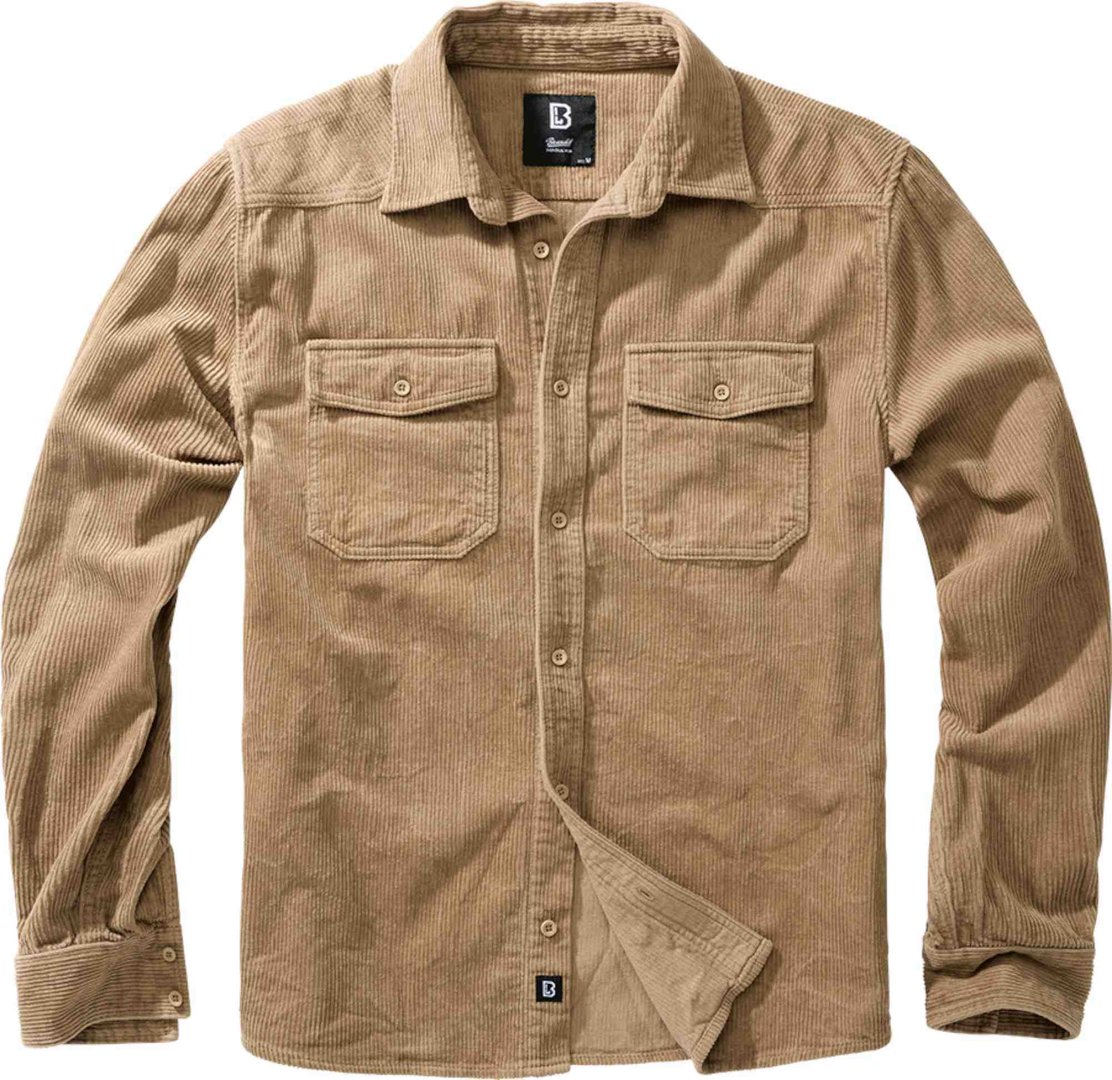 

Рубашка Brandit Classic Corduroy Shirt, светло-коричневый