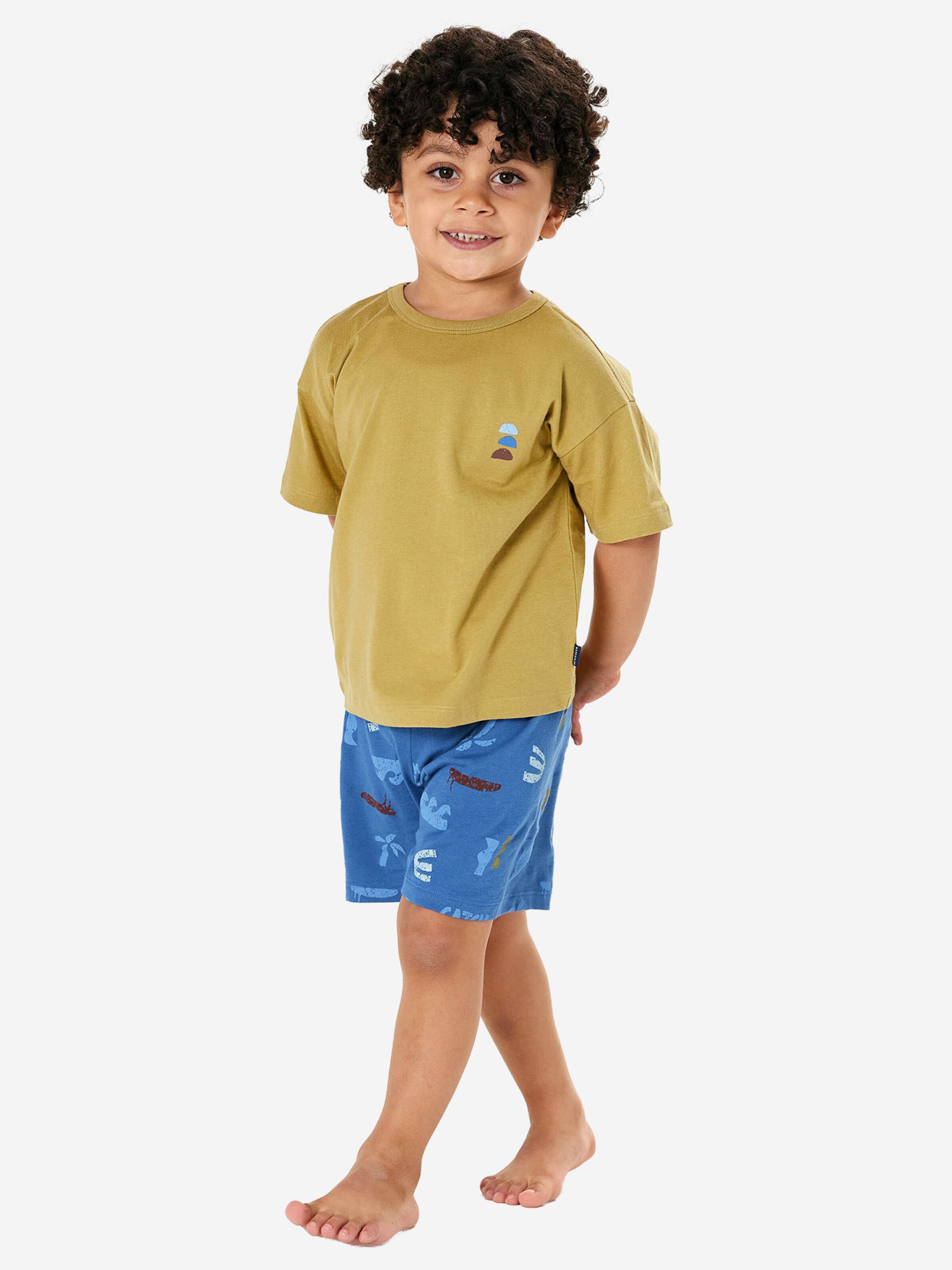 SCHIESSER Пижама 'Kids Nightwear' в синем, охровом цвете — фото 4