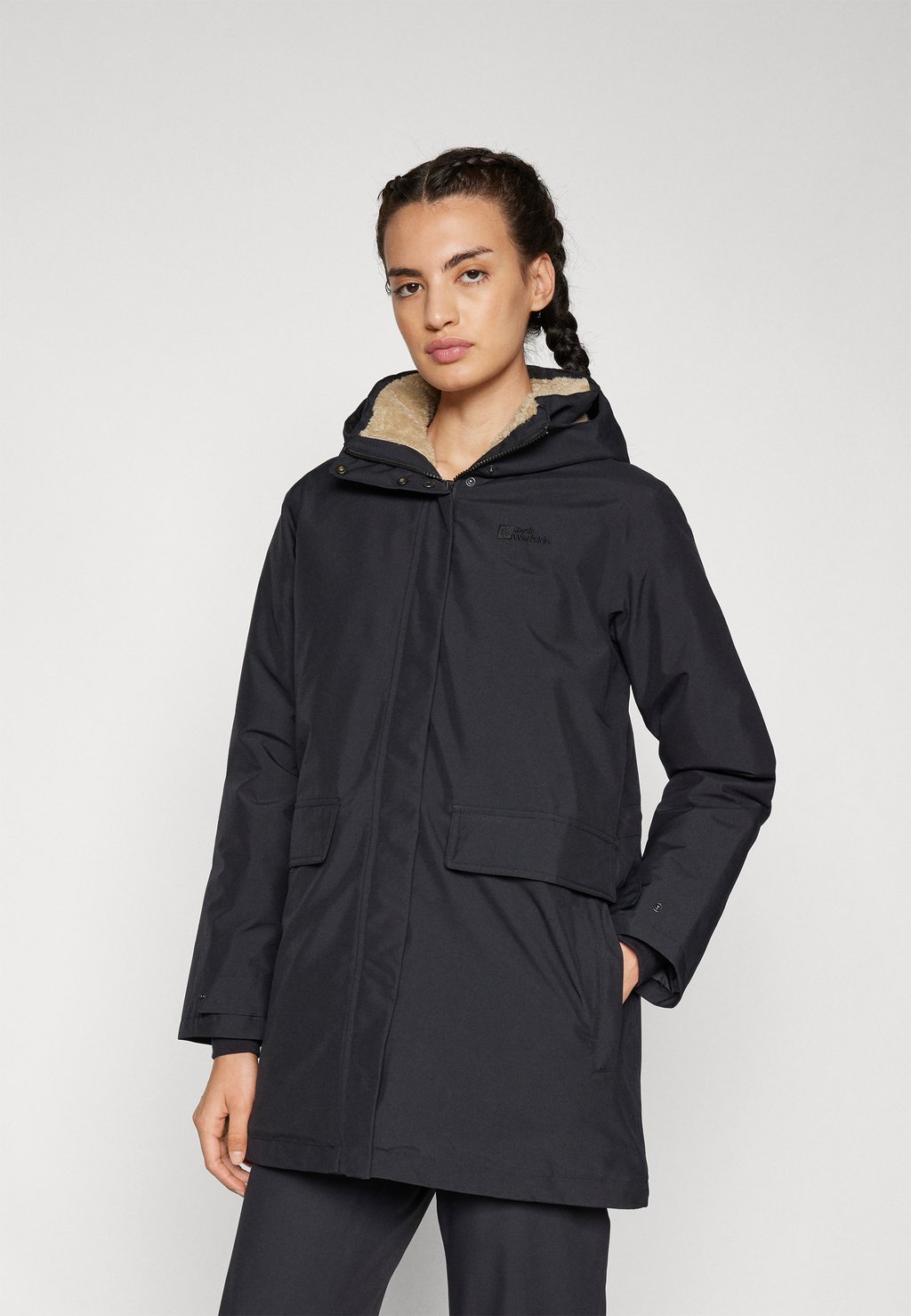 

Пуховое пальто WINTERTOR Jack Wolfskin, черный