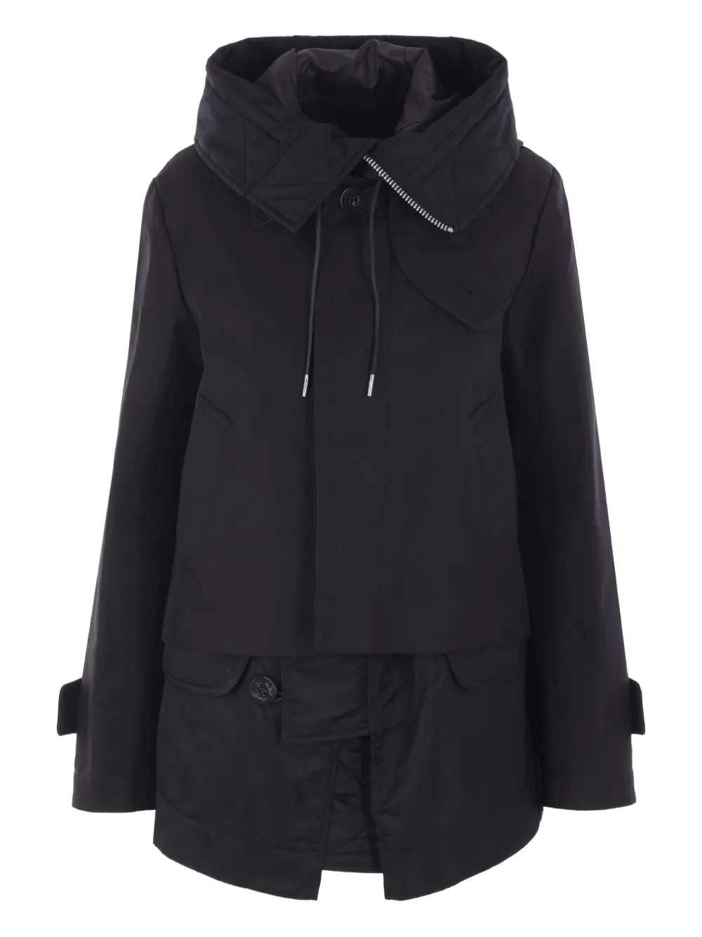 

Парка с капюшоном SACAI, черный