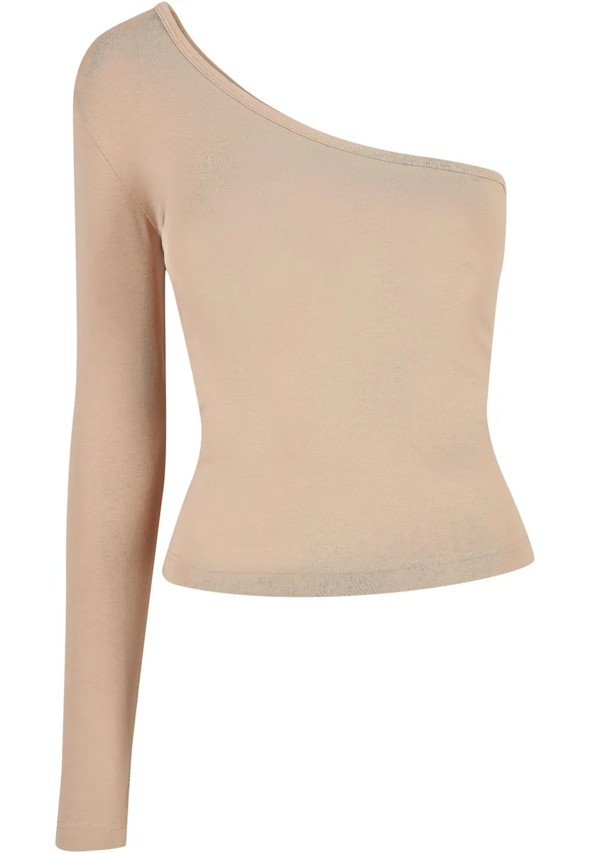 

Рубашка с длинными рукавами URBAN CLASSICS " Urban Classics Ladies Asymmetric Longsleeve", бежевый