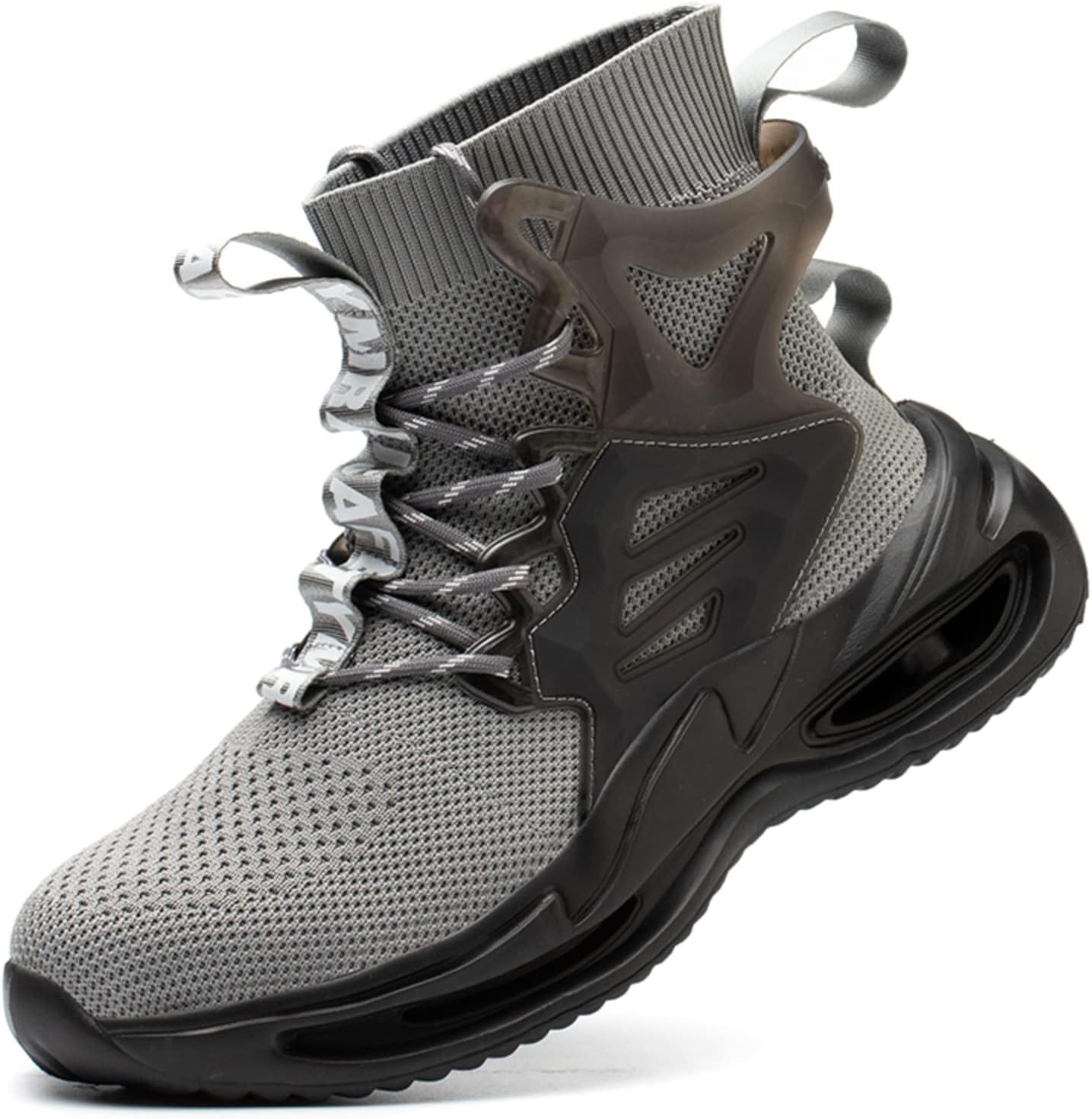 

Мужские ботинки Micoklinlin с защитным стальным носком, легкие и удобные, устойчивые к ударам и проколам, походные кроссовки, серый