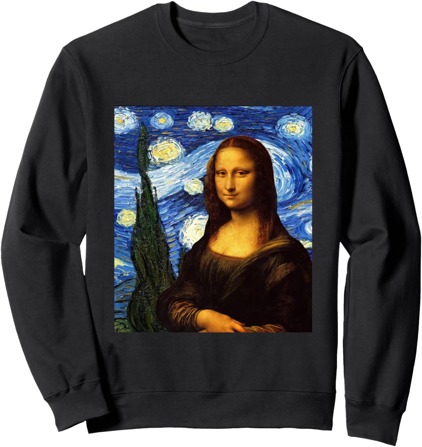 

Толстовка с изображением Моны Лизы и картины «Звездная ночь», черная, размер S Funny Art Shirts, Черный, Толстовка с изображением Моны Лизы и картины «Звездная ночь», черная, размер S Funny Art Shirts
