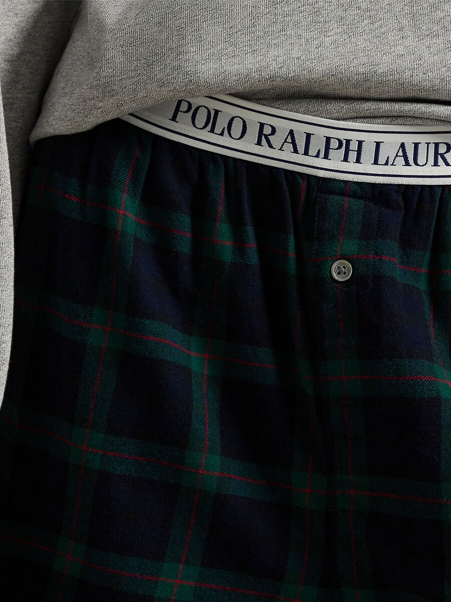 Пижамные брюки Polo Ralph Lauren Cozy Flannel , Dark blue/Dark green — фото 3