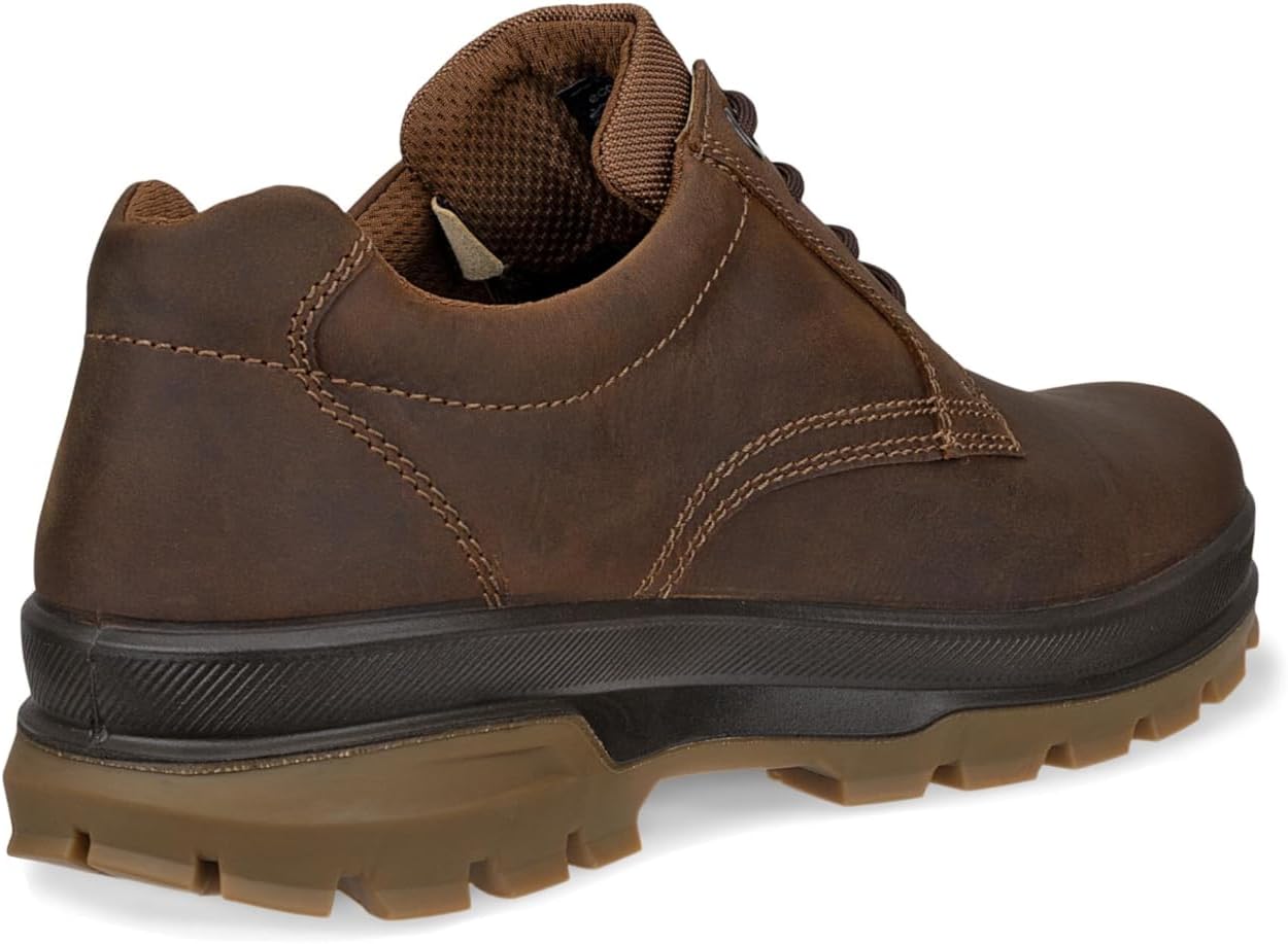 Мужские водонепроницаемые низкие ботинки ECCO Rugged Track с гладким носком, Camel — фото 3