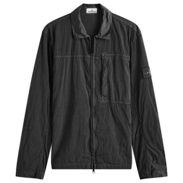

Куртка-Рубашка из нейлона и металла Stone Island, черный