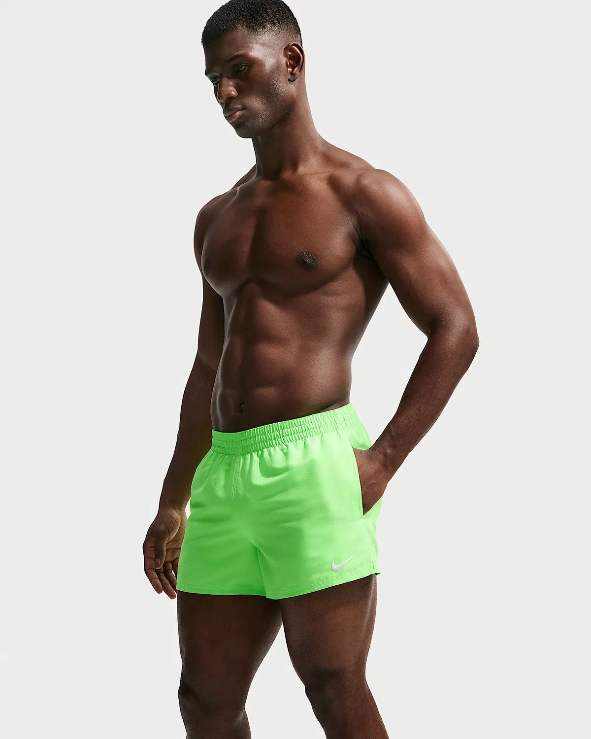 Мужские плавки Nike Swim Breaker Essential 3" с подкладкой, Voltage Green — фото 4