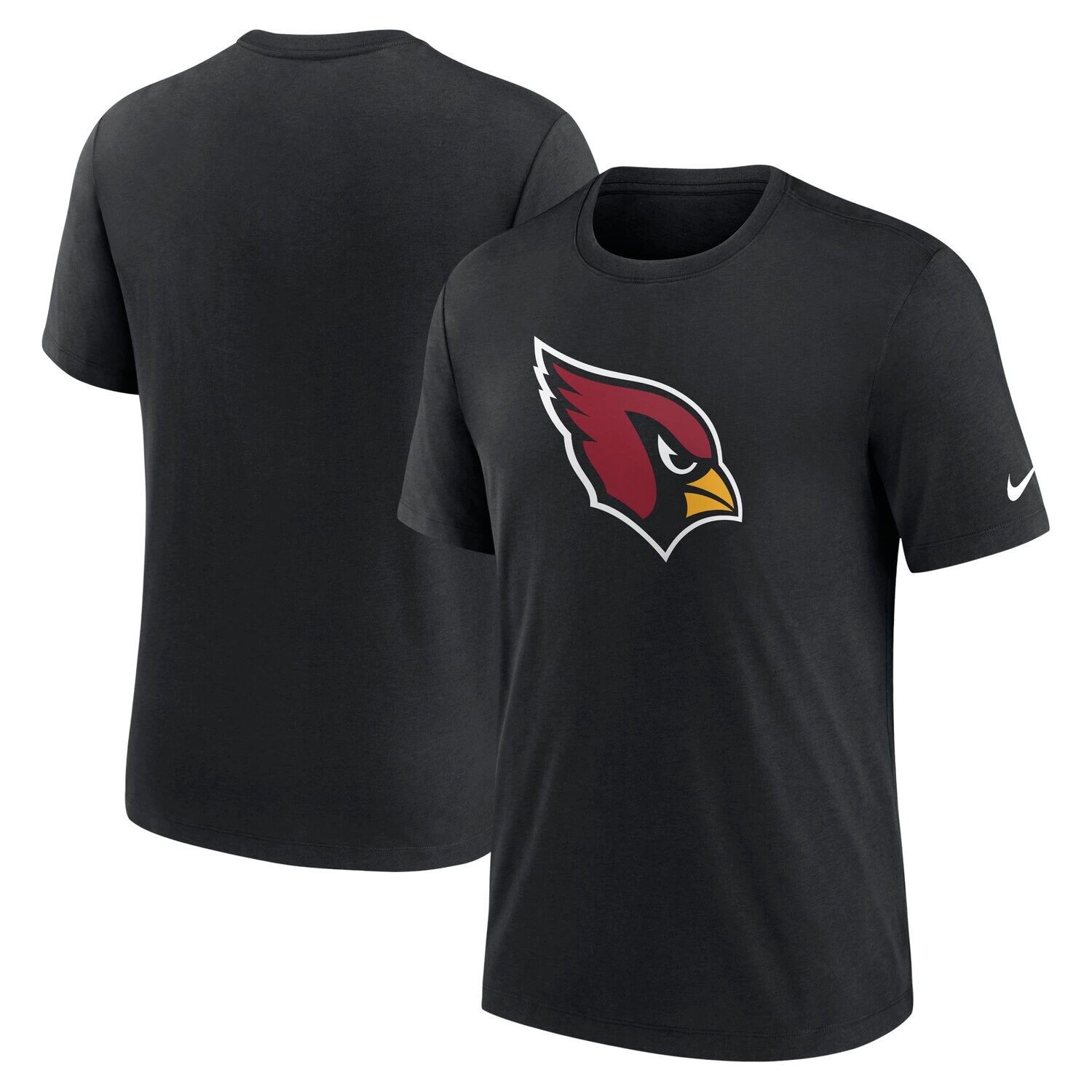 

Мужская черная футболка Tri-Blend с логотипом Arizona Cardinals Rewind Nike, Черный, Мужская черная футболка Tri-Blend с логотипом Arizona Cardinals Rewind Nike