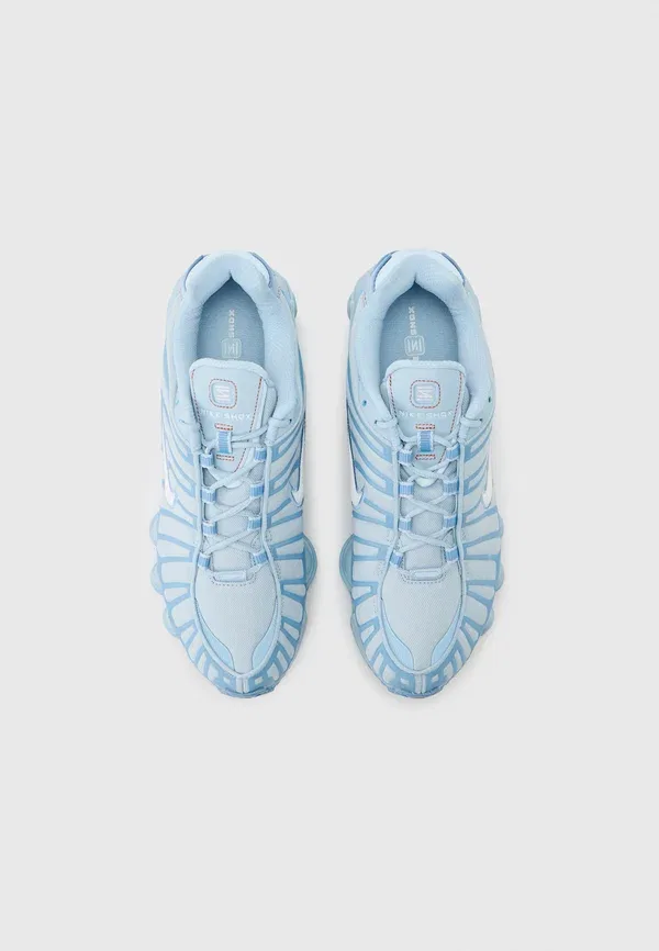 Кроссовки Nike Sportswear Shox tl, светло-армейский синий/белый/рабочий синий/пыльный персик — фото 4