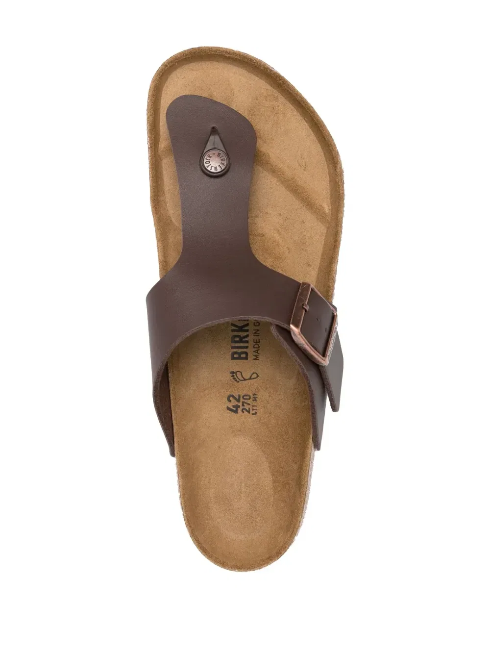 Сандалии Gizeh BIRKENSTOCK, коричневый — фото 4