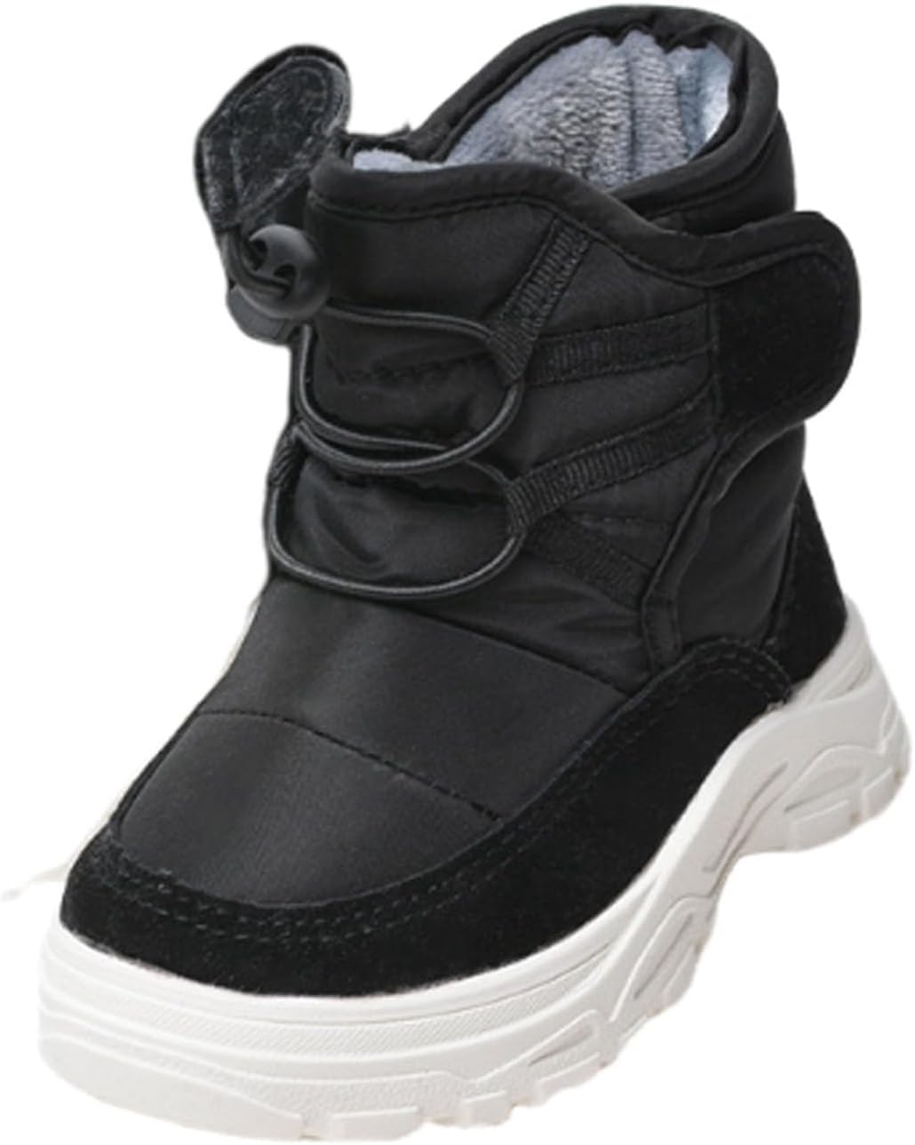 

Зимние сапоги для мальчиков и девочек, водонепроницаемые, противоскользящие, теплые с уютной подкладкой из искусственного меха, утепленные снежные ботинки Generic, Black