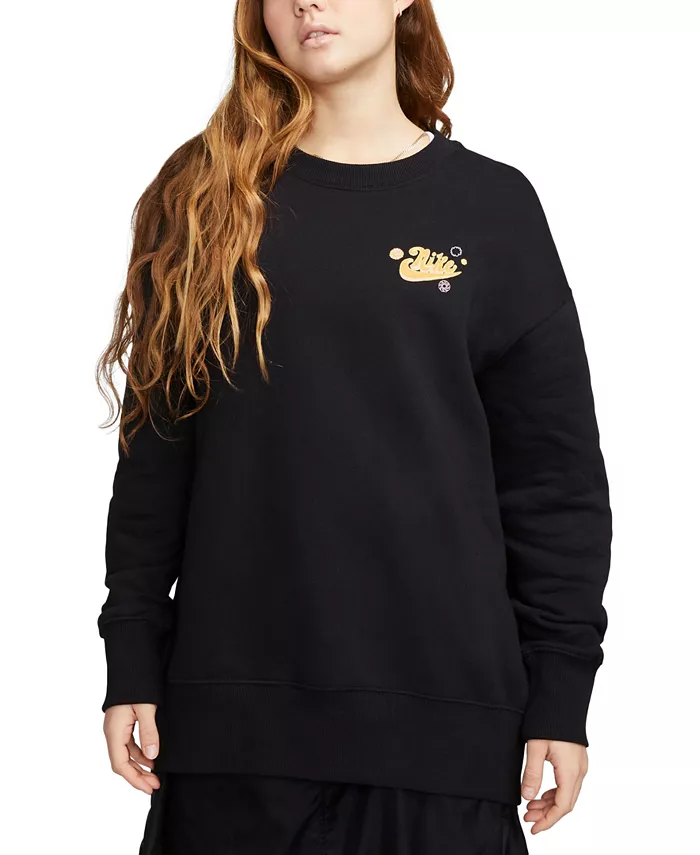 

Женская спортивная флисовая толстовка Phoenix oversize Nike, черный