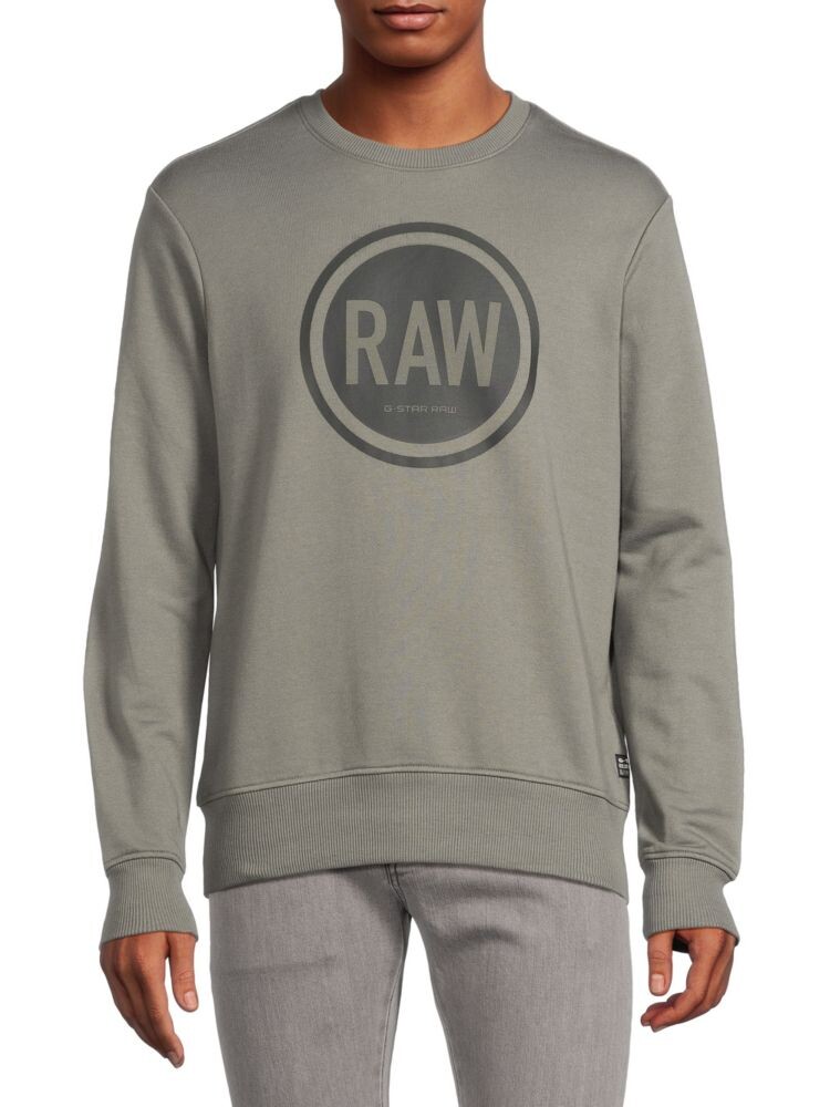 

Толстовка с круглым логотипом G-Star Raw, серый