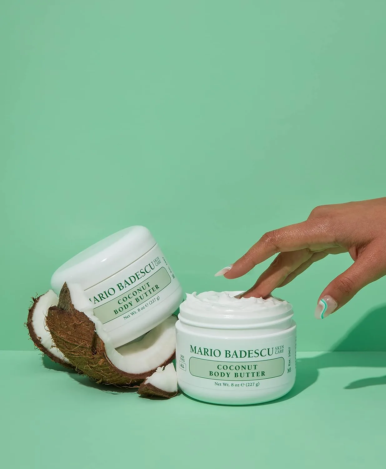 Кокосовое масло для тела Mario Badescu подходит для всех типов кожи | Увлажняющий крем для тела, придающий коже гладкость и сияние | Содержит масло ши 226.80 г (1 шт.) — фото 3