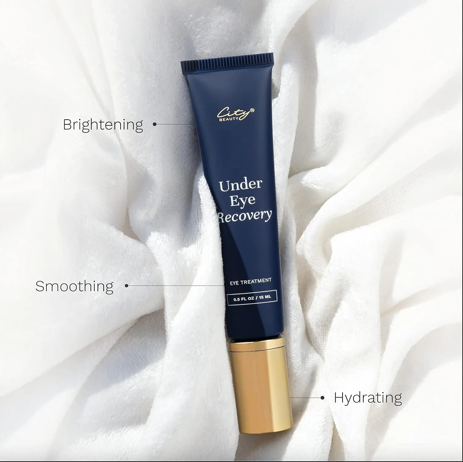 City Beauty Under Eye Recovery антивозрастной крем для глаз с пептидами, разглаживает и осветляет, против темных кругов и морщин, чистый уход без жестокости — фото 4