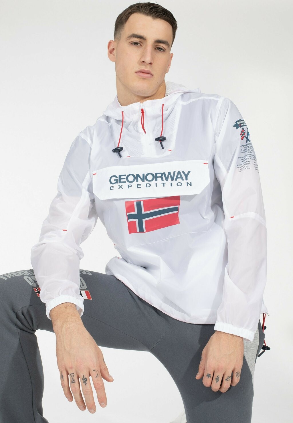 

Ветровка Anorak Brest Geo Norway, белый