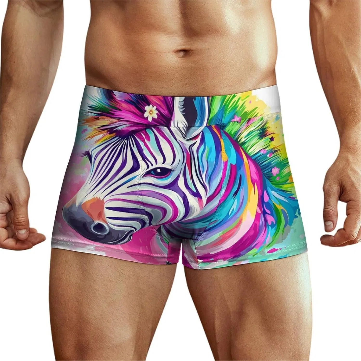 Боксеры мужские, бренд Colorful Zebraes, цвет Стиль
