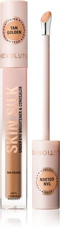 

Осветляющий консилер Makeup Revolution Skin Silk Under Eye Brightener & Concealer, Tan Golden 4 ml