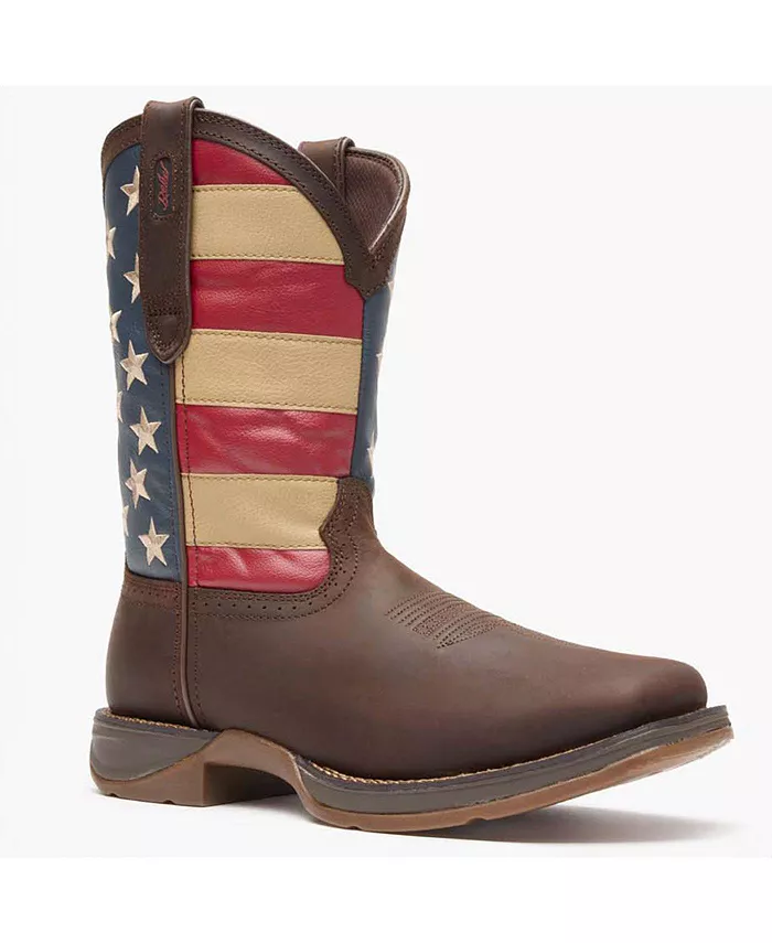 

Мужские ковбойские сапоги Rebel by Patriotic с флагом на голенище Durango, коричневый