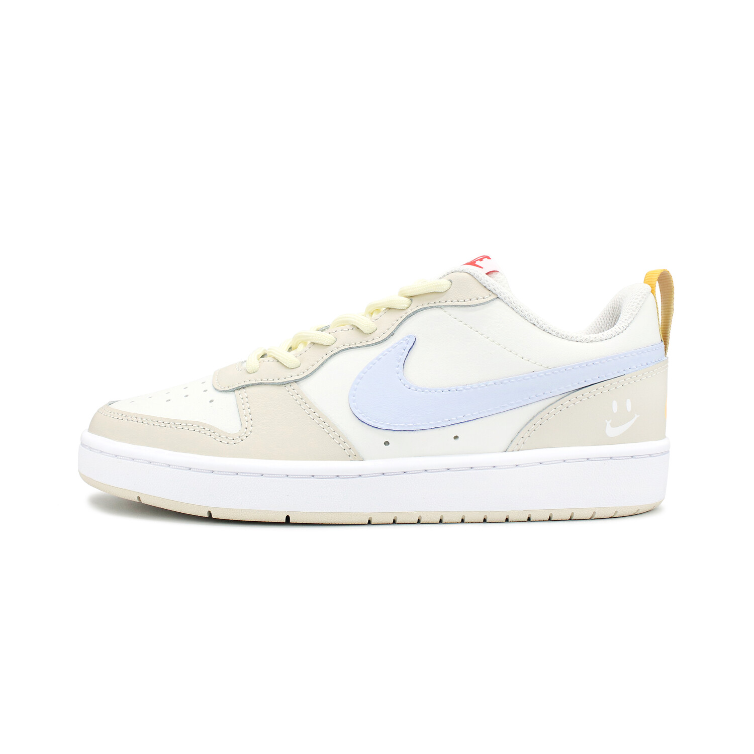 

Кроссовки Nike Court Borough Skateboarding Shoes Women's Low-top Beige/Blue, бежевый/синий