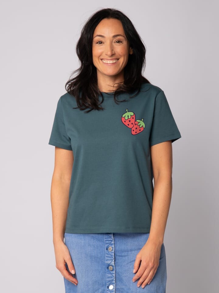 

Футболка wat Apparel T-Shirt Strawberry, цвет Petrol