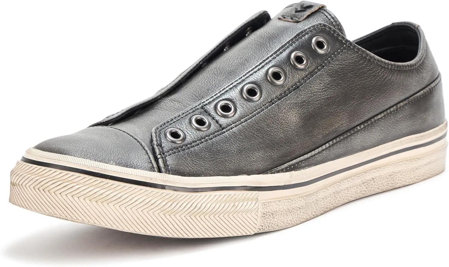Мужские кроссовки John Varvatos Vulc без шнурков низкие, серый