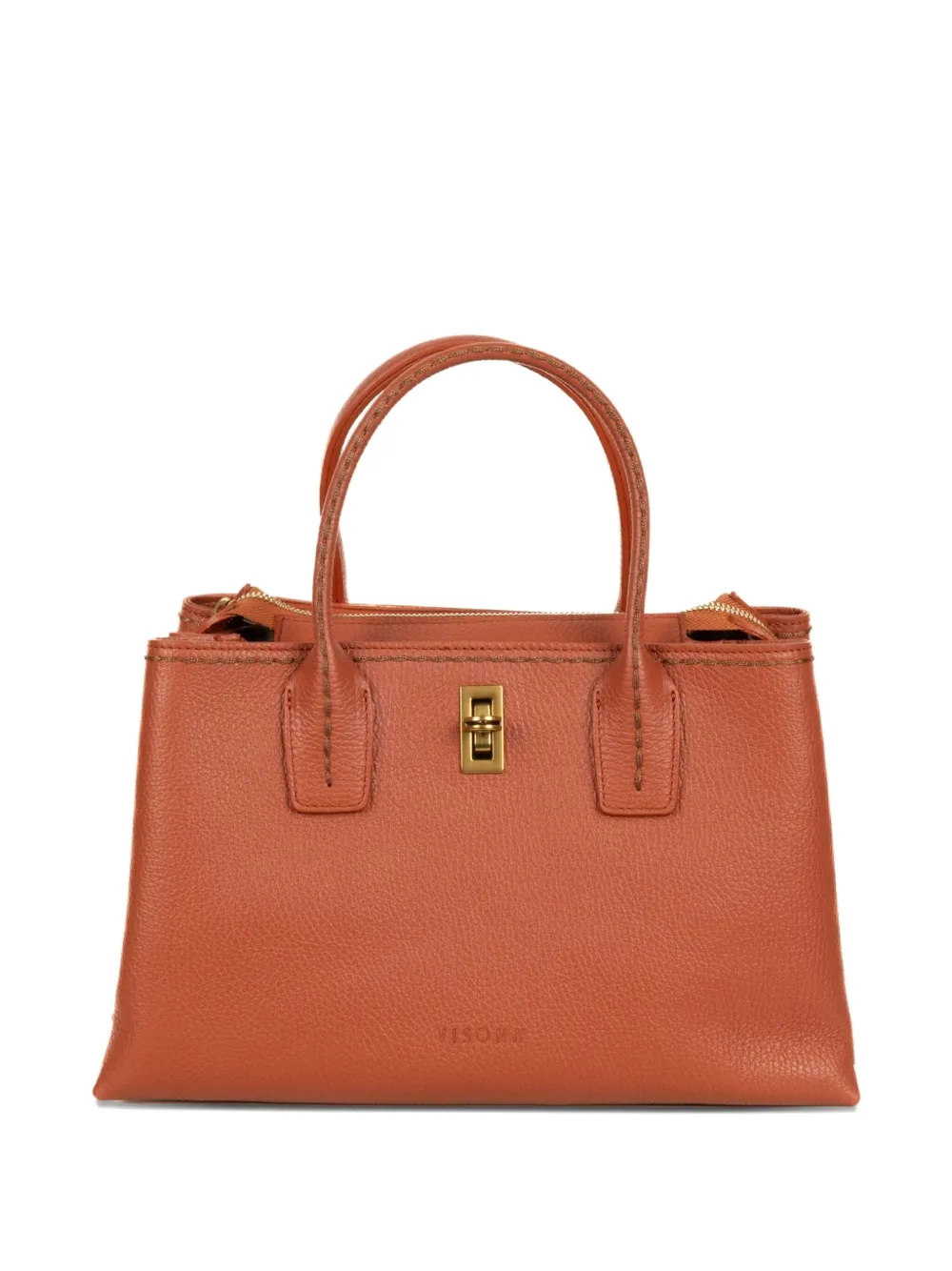 

Сумка-клатч с верхней ручкой и замком Visona`, оранжевый