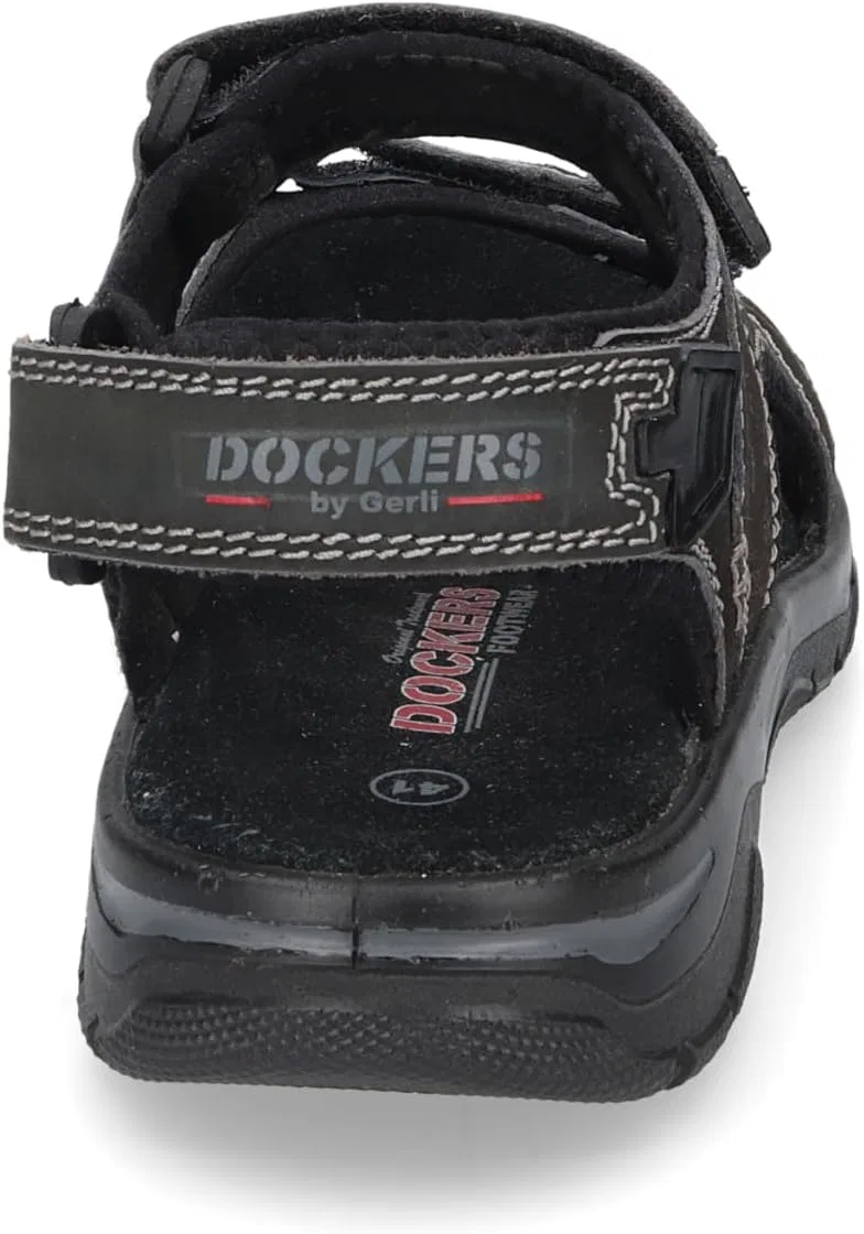 Мужские треккинговые сандалии Dockers by Gerli, мужские сандалии, Allblack 101 — фото 3