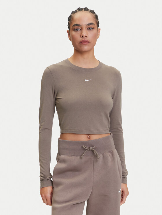 

Блузка обычного кроя Chill Knit HF5322 Nike, коричневый
